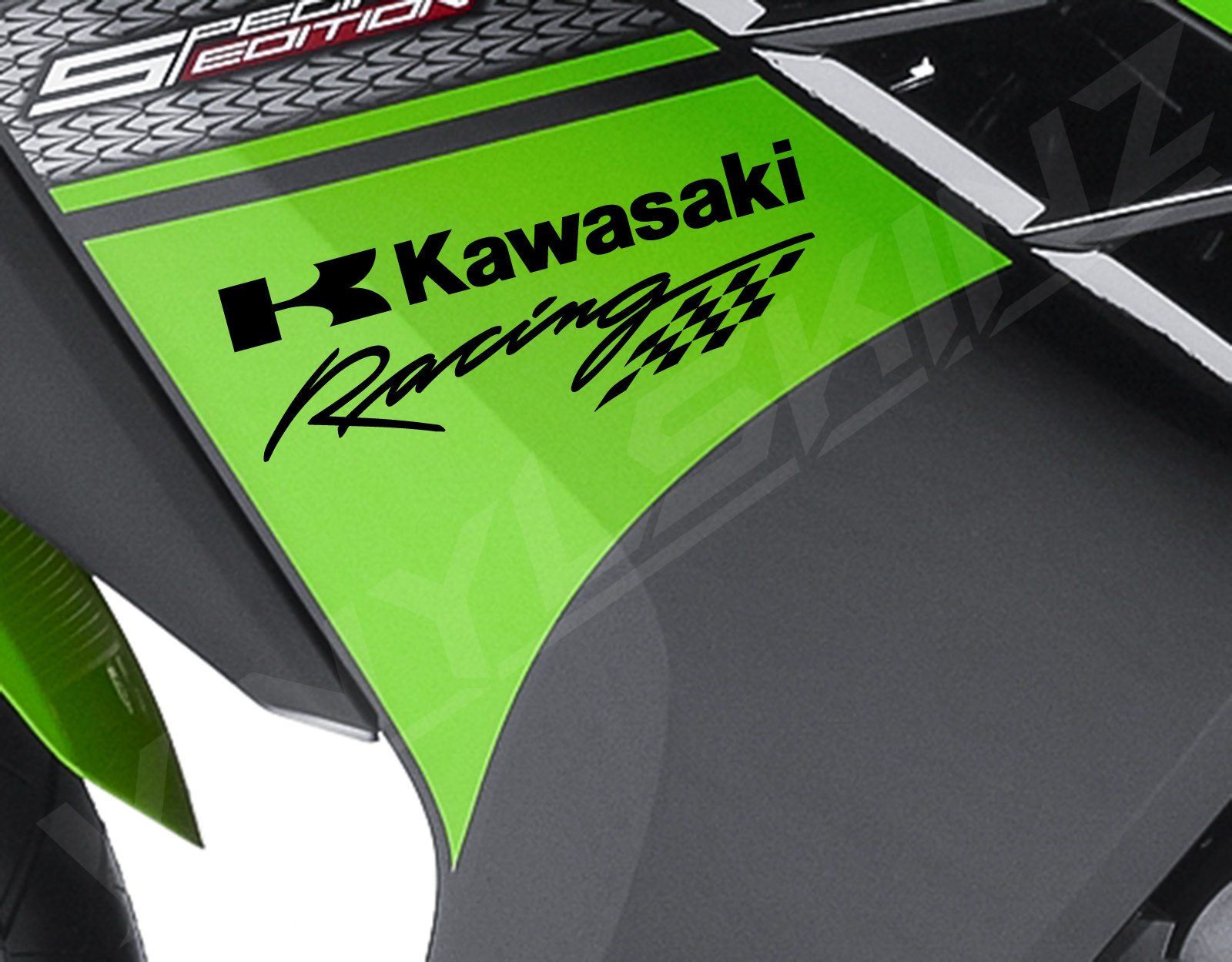 Kawasaki Racing Logo Fairing Decals Stickers Premium Quality 11 Colors Ninja ZXR for sale  USA