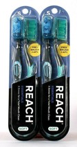 2 Packages Reach Essentials Total Mouth Blue & Green 2 Count Soft Toothbrushes - $11.99