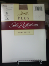 Hanes Plus Silk Reflections Silky Control Top Little Color Pantyhose - O... - $10.88