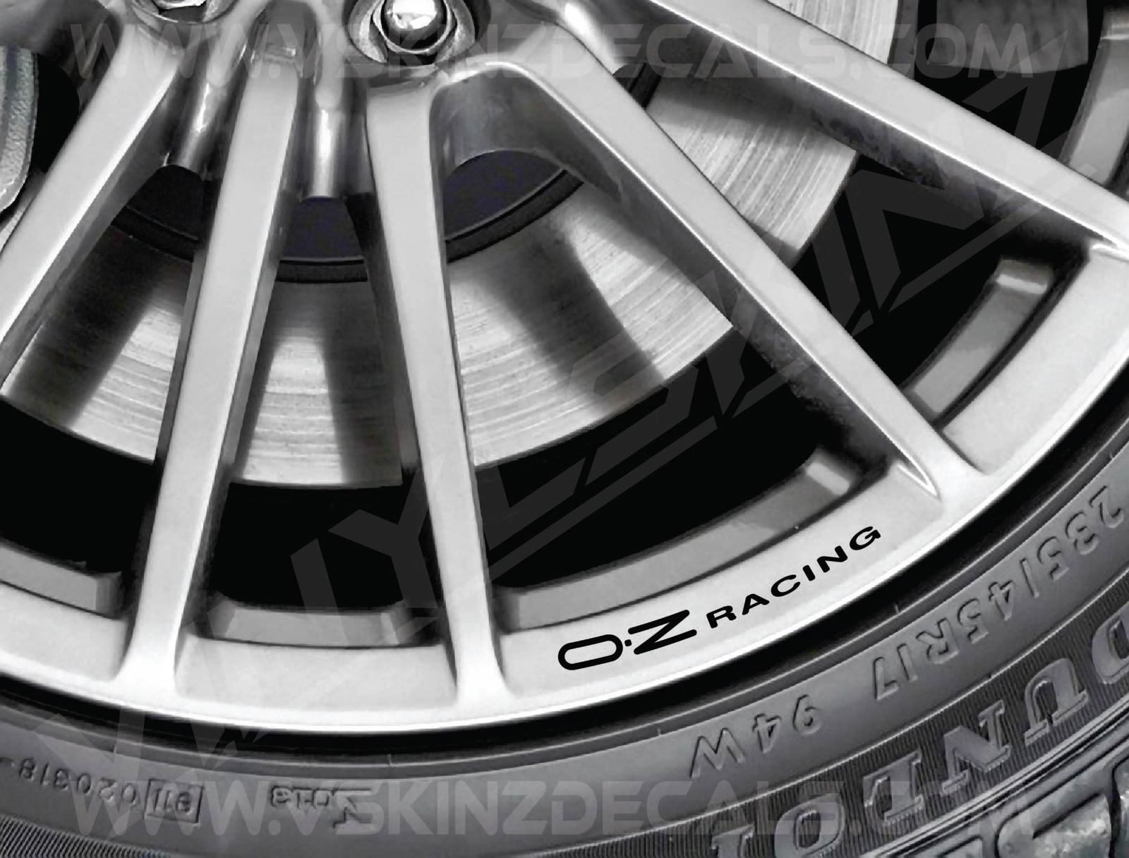 OZ Racing Logo Wheel Rim Decals Kit Stickers Premium Quality 11 Colours Ford GTI