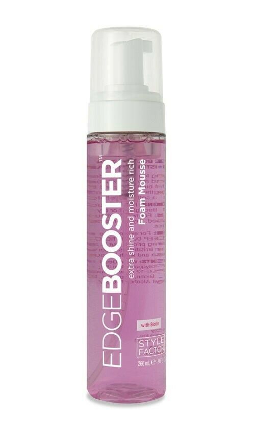EDGEBOOSTER EXTRA SHINE AND MOISTURE RICH FOAM MOUSSE W/ BIOTIN 9 FL OZ