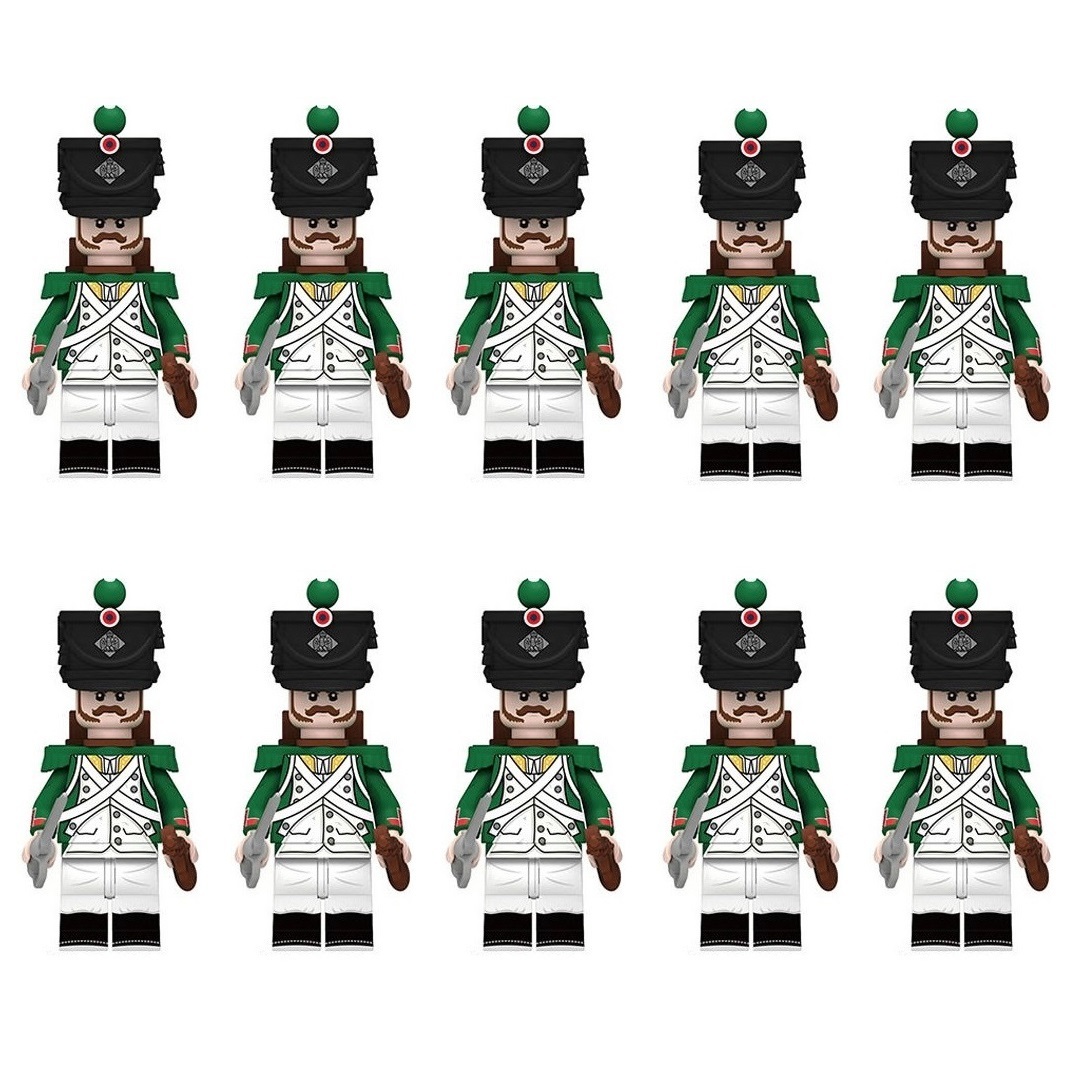 10pcs Napoleonic Wars Italy Army the Italian Light Infantry Soldiers ...