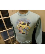 Vtg 80&#39;s Rainbow Mickey Minnie Mouse My Favorite Beau 50-50 Sweatshirt F... - $29.69