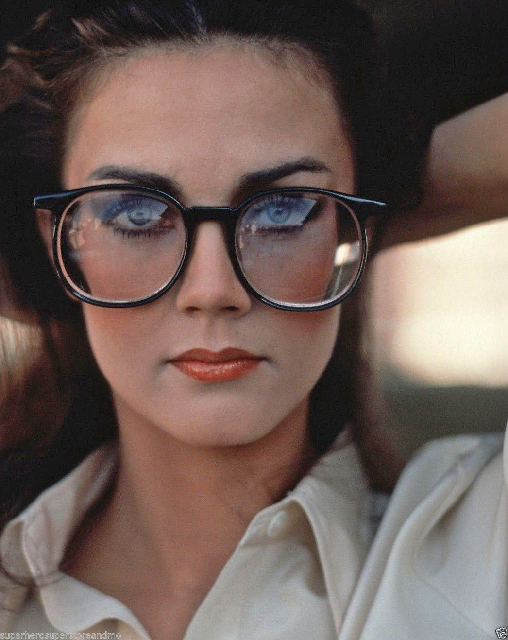 Lynda Carter Wonder Woman Glasses CJ Vintage 8X10 Color TV Memorabilia ...