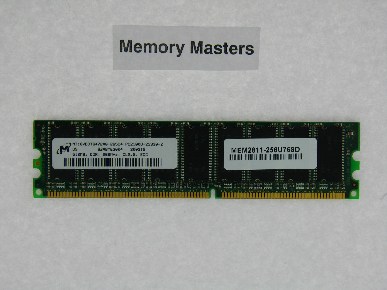 MEM2811256U768D 512MB Approved DRAM Memory For CISCO 2811 Printer Memory