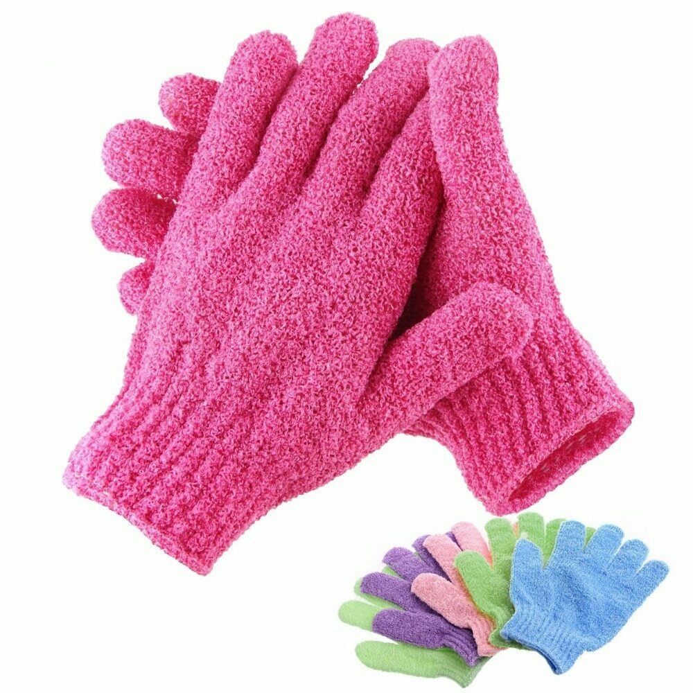 Exfoliating Mitt Glove For Shower Scrub Gloves Resistance Body Massage ...