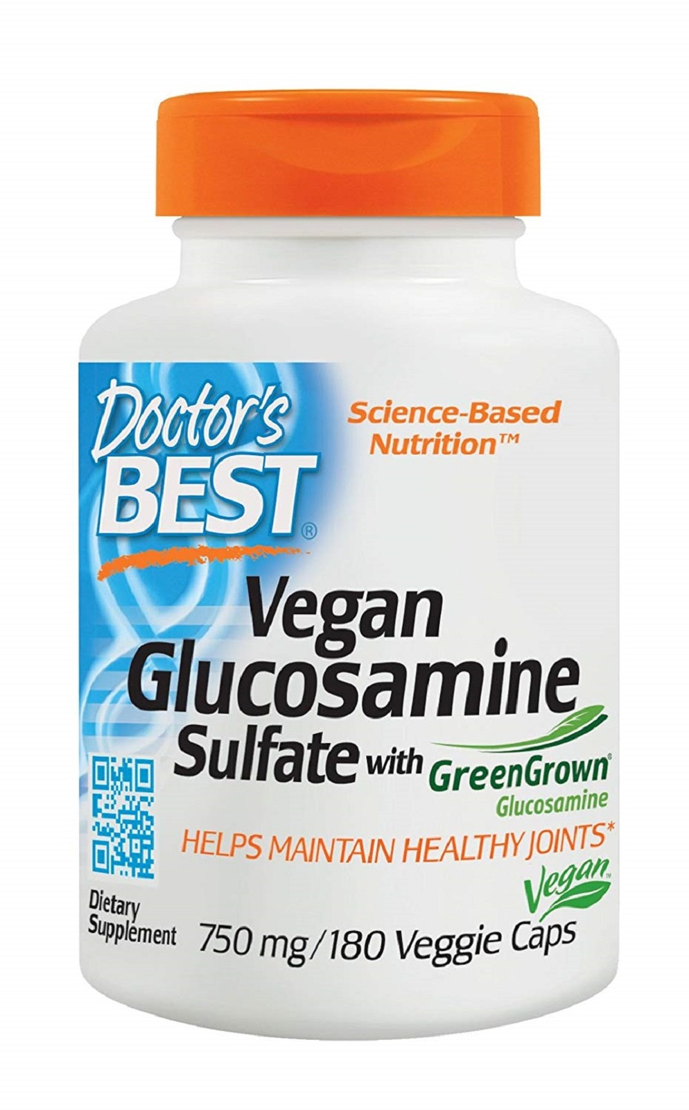 Vegan Glucosamine SulFate, Joint Support 750 mg 180 Veggie Capsules
