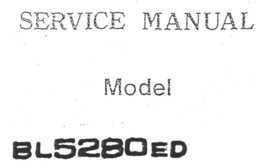 Baby Lock BL5280ED Service Manual Serger Overlock Machine - $9.99