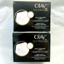 2x Olay Total Effects Dual Textured Cloth 7 Benefits in 1 Lathering NEW Rare HTF - $36.62