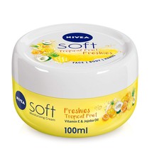 3x NIVEA Soft Freshies Moisturizing Cream, Tropical Fruit, 100ml - $37.00