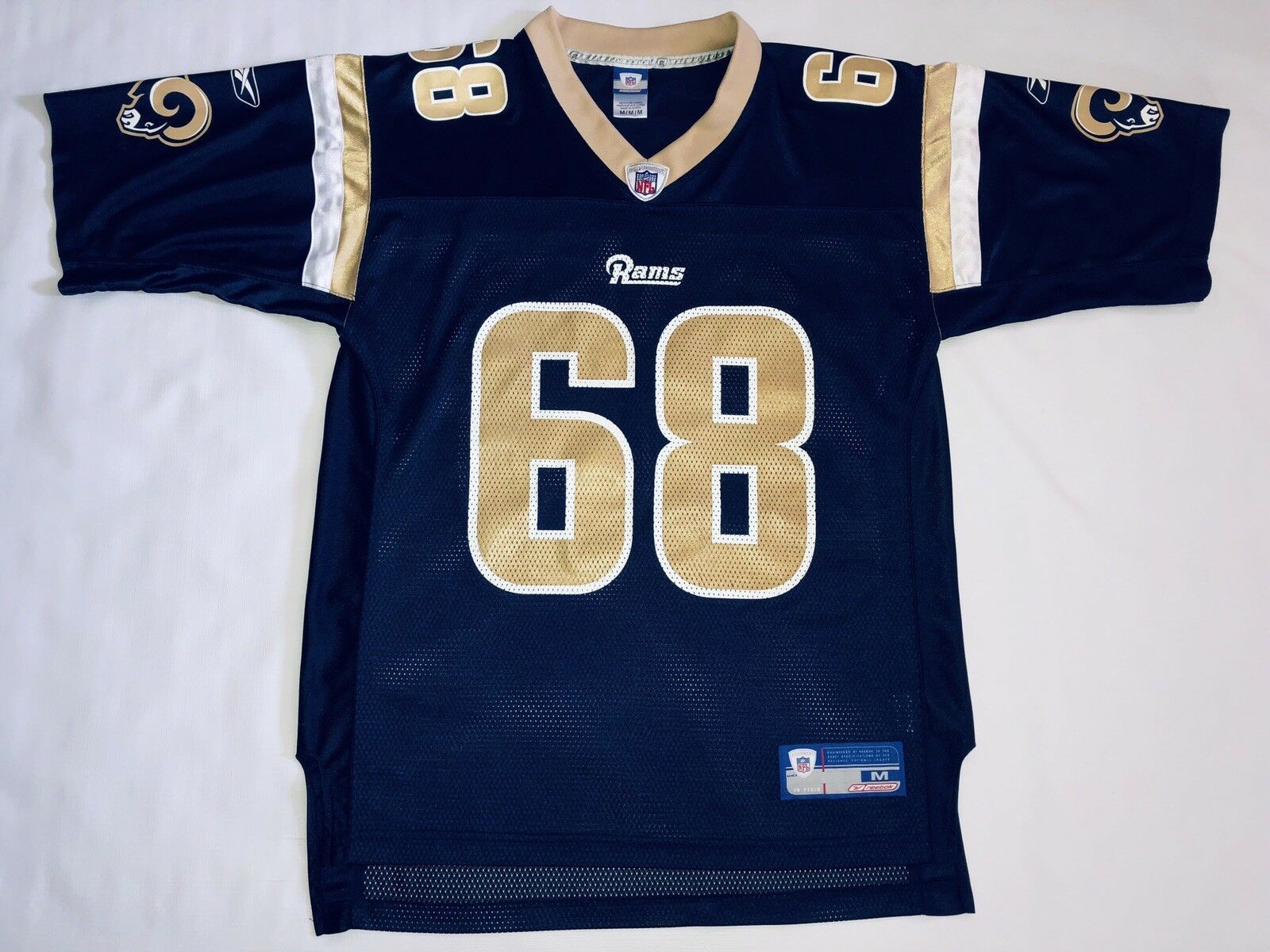 Kyle Turley St. Louis Rams #68 Blue Reebok NFL Football Jersey Mens ...