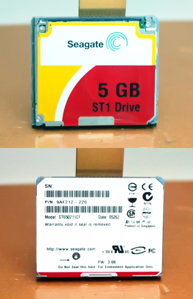 SEAGATE ST650211CF 5GB ST1 CF II 3600RPM 2MB BUFFER - $15.88