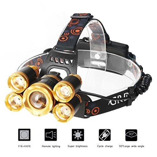 Best Newest Version OF Brightest LED Headlamp 12000 Lumen Flashlight