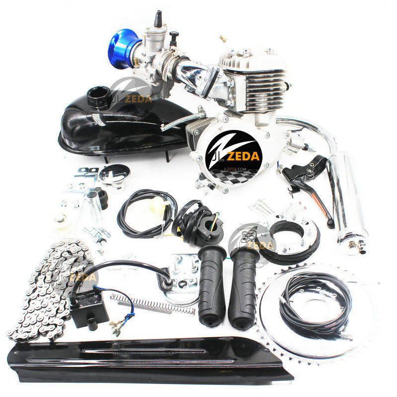 Zeda 80CC PK80 Motor Bicycle Engine Kit With Dio Reed Valve & OKO Carb