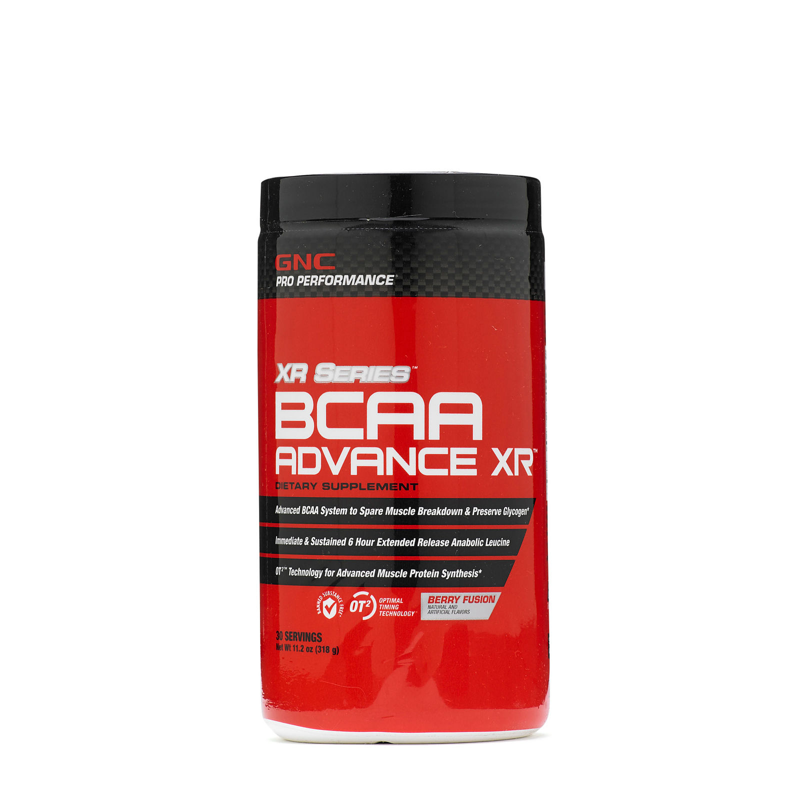 Primary image for GNC Performance XR Series BCAA Advance XR (Berry Fusion) 30 servings 11.2 oz. NW