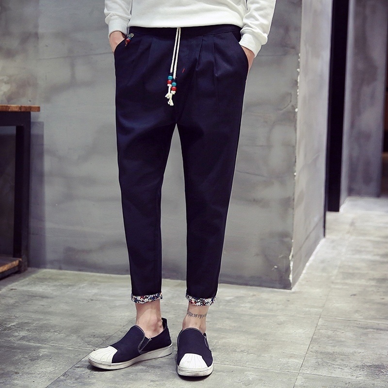 New 2021 Men's Trousers New Korean Fashion Casual Pants Cotton Men's Trousers Sl