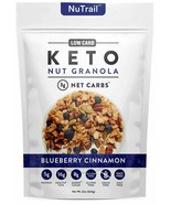 NUTRAIL KETO BLUEBERRY NUT GRANOLA HEALTHY BREAKFAST CEREAL LOW CARB SNA... - $27.72