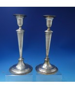 RC English Sterling Silver Candlestick Pair 10 3/4&quot; x 4 3/4&quot; (#5766) - $998.91
