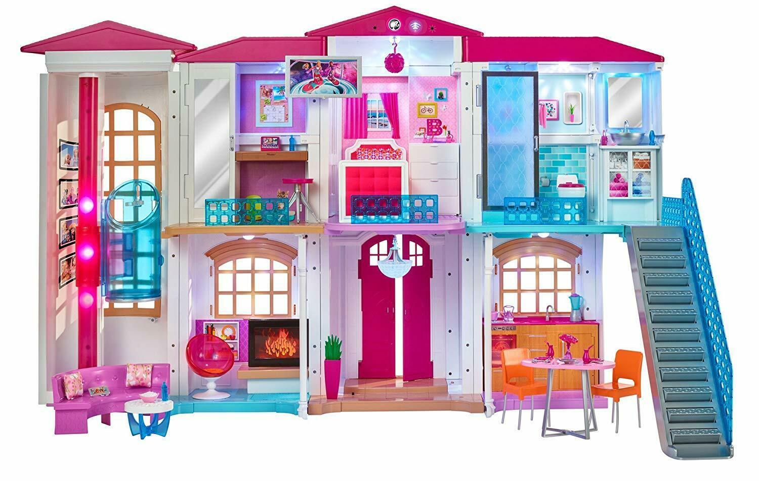 barbie dream house with dolls