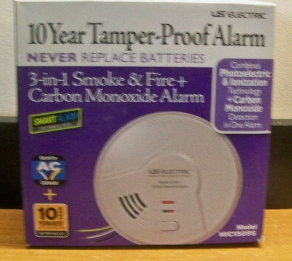 NEW USI MIC1509S 3in1 Smoke & Fire +Carbon Monoxide Detector free 1st