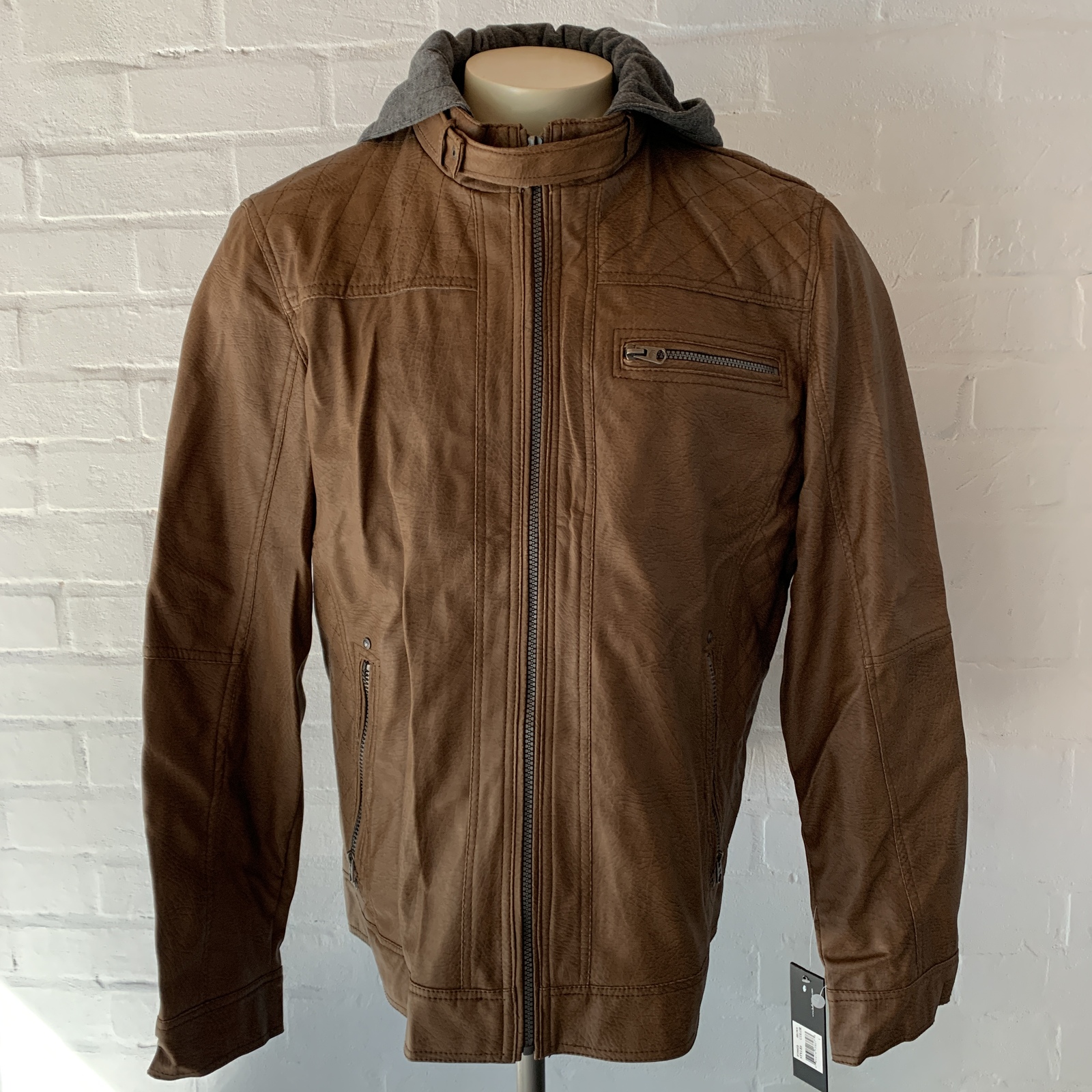 Buffalo David Bitton Jacket Coat L Imitation Leather - Coats & Jackets