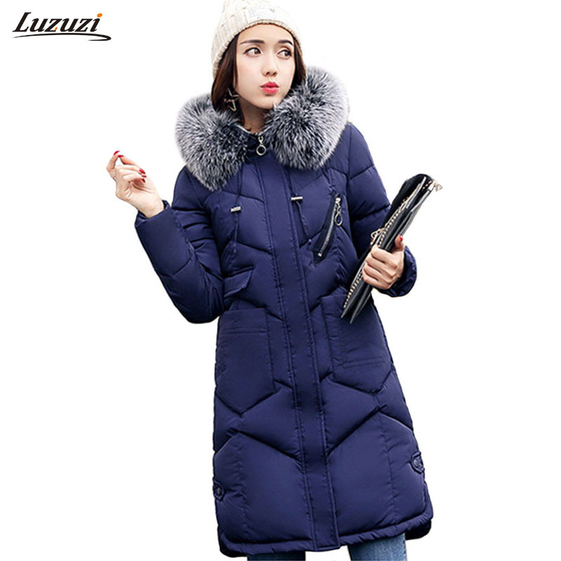 Image of PC-Winter-Jacket-Women-Fur-Hooded-Thickening-Cotton-Long-Parka-Winter-Coat-Wome