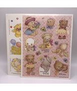 Vintage Hallmark Teddy Bear Scrapbooking Stickers Sweet Romance Lot Of 2... - $11.88