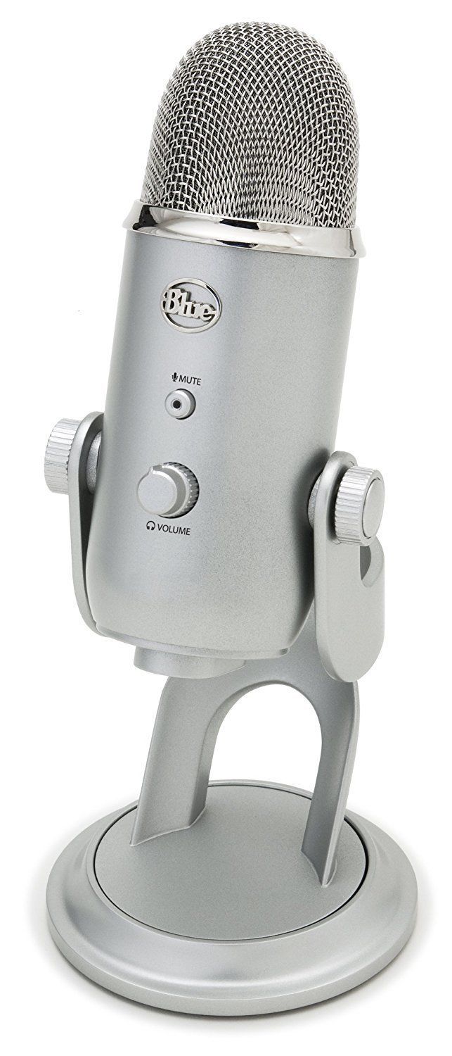 Blue Yeti USB Wired Cardioid Omnidirectional Bidirectional Microphone
