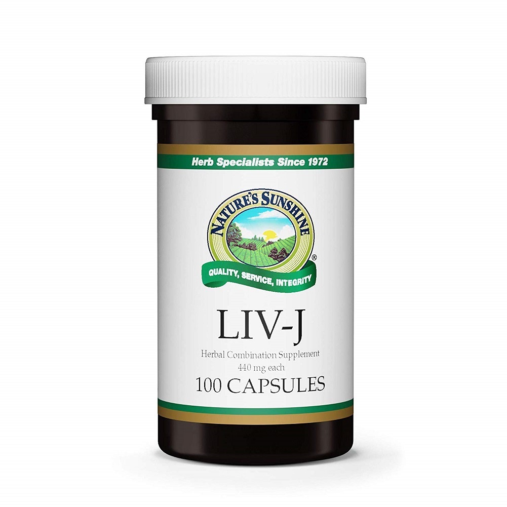 Nature's Sunshine LIV-J, 100 Caps | Herbal Blend Supports Digestion and Liver