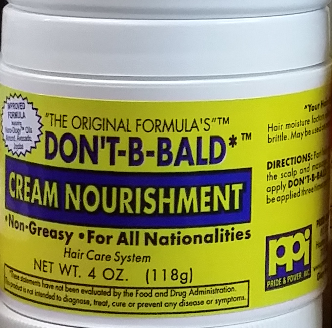 The Original Don't B Bald Cream Nourishment NonGreasy Hair Care System