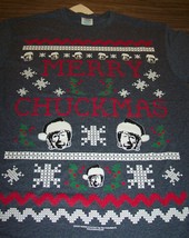 Chuck Norris Merry Chuckmas Christmas Sweater Style T-Shirt 2XL Xxl New w/ Tag - $19.80