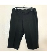 Worthington Womens Sz 10 P Modern Fit Capri Pants Career Black - $12.65
