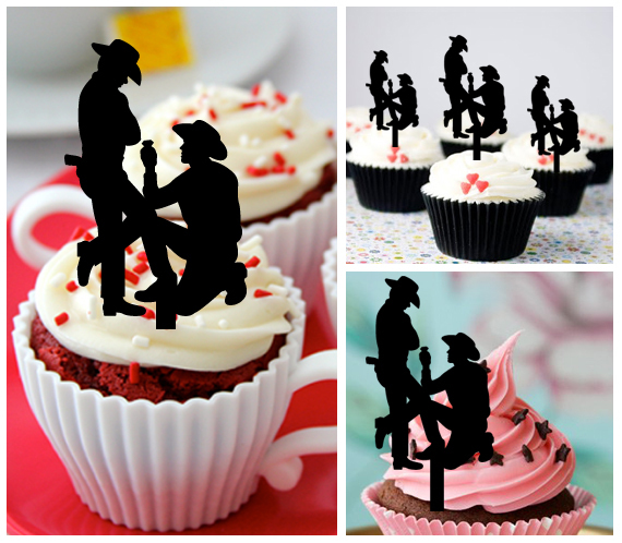 Wedding Birthday Cupcake Topper Silhouette And 18 Similar Items