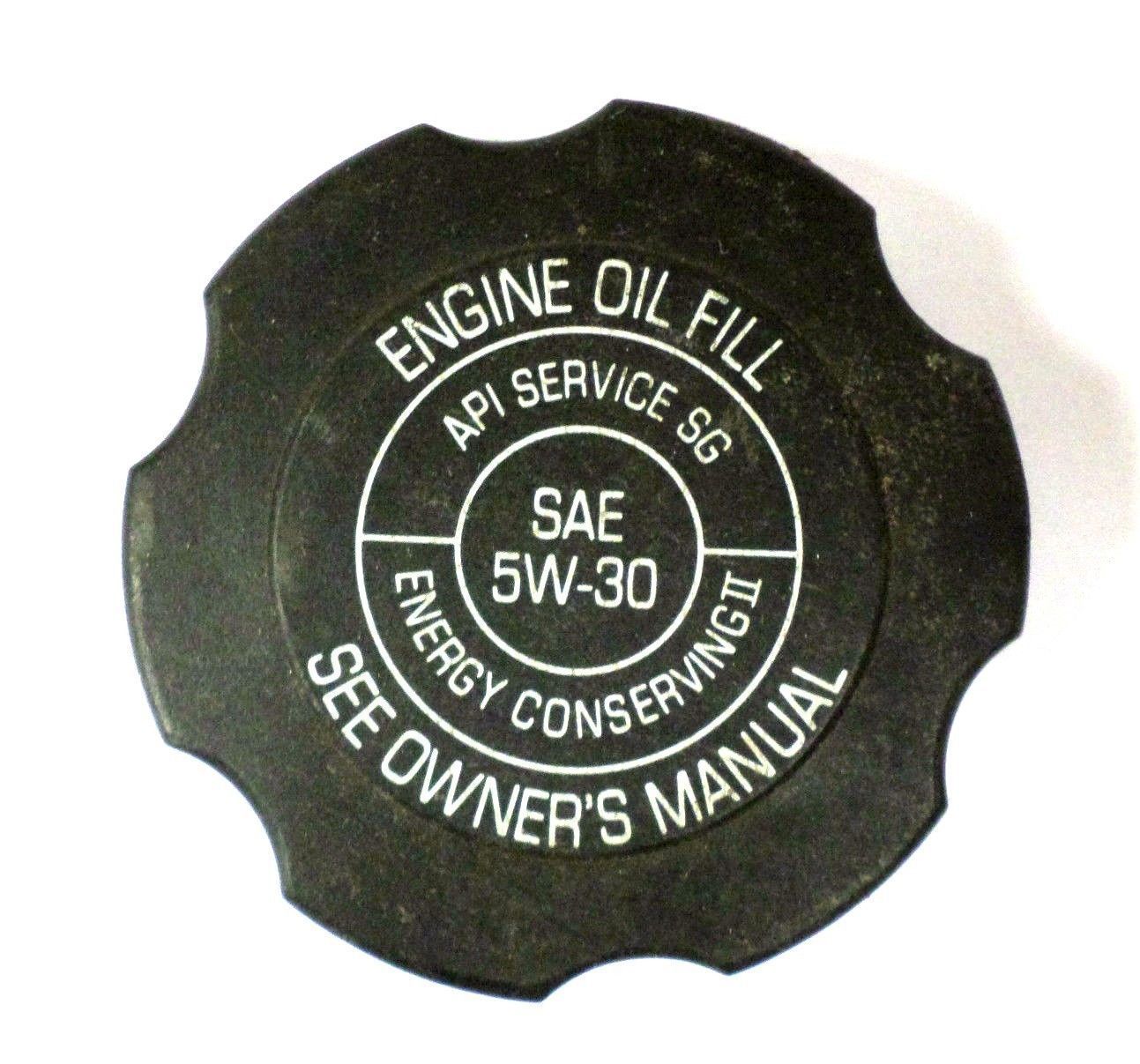 Engine Oil Cap Fill SAE 5W30 API Service SG Energy Conserving II Lid