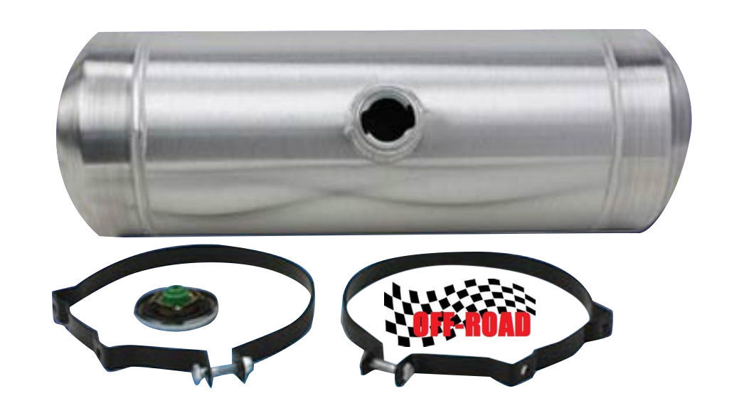 8x26 End Fill Spun Aluminum Gas Tank with Top 3/8 NPT Bung for Return or Ve...