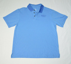 Disney Parks Walt Disney World 1971 Blue Striped Short Sleeve Polo Shirt Mens M - $27.60