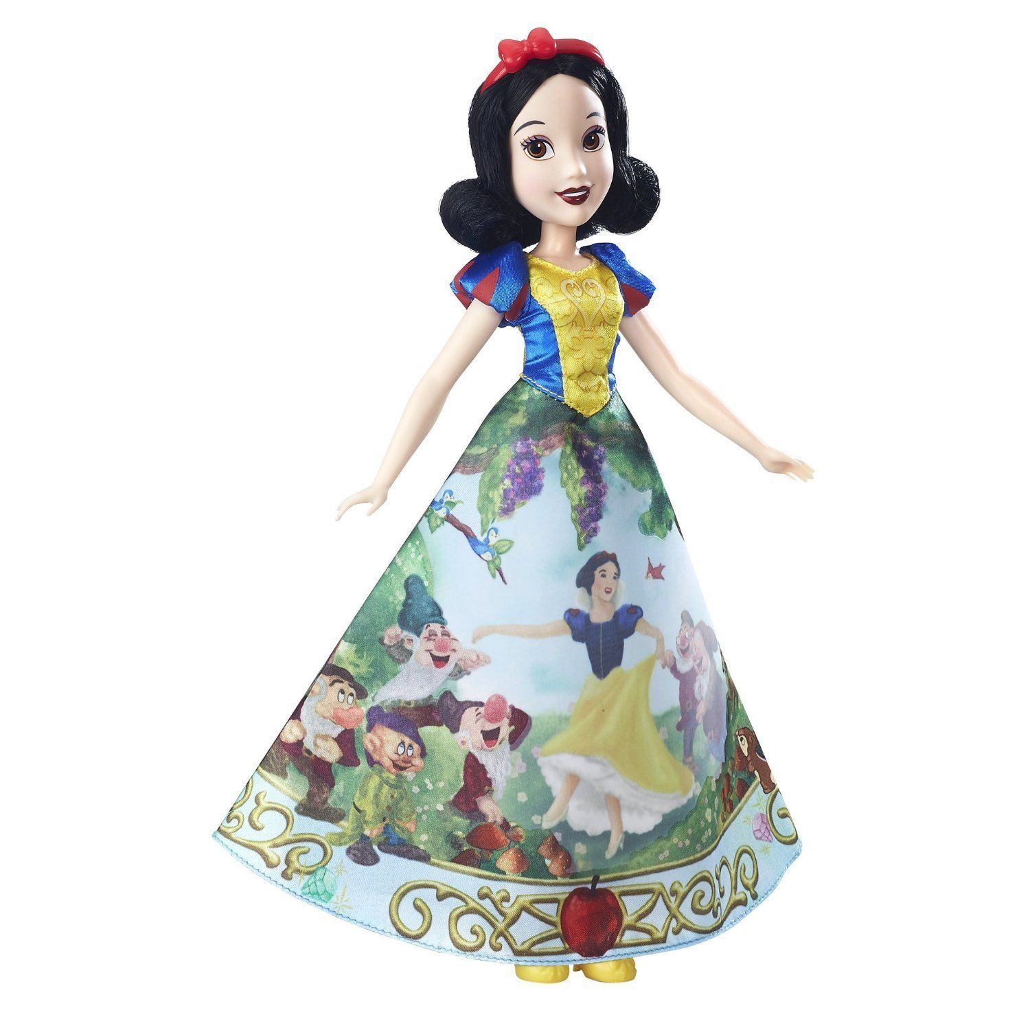 Disney Princess Snow White Magical Story Skirt Doll in Blue, Yellow by Hasbro