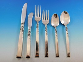 Silver Rose by Oneida Sterling Silver Flatware Set for 12 Service 80 Pieces - $3,811.50