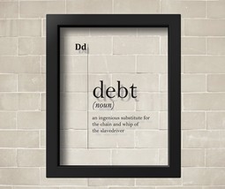 TRANSPARENT Debt Definition Debtor Gift Bank Worker Gift Creditor Gift B... - $29.00