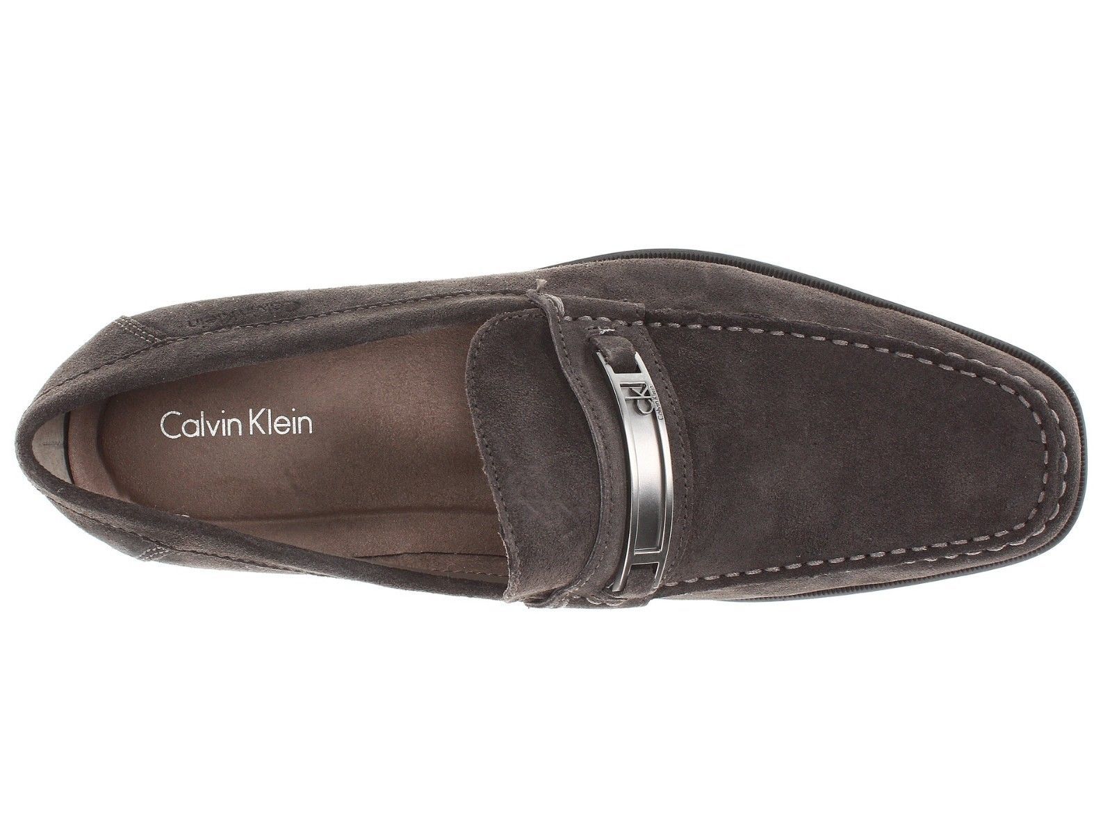calvin klein mens black suede shoes