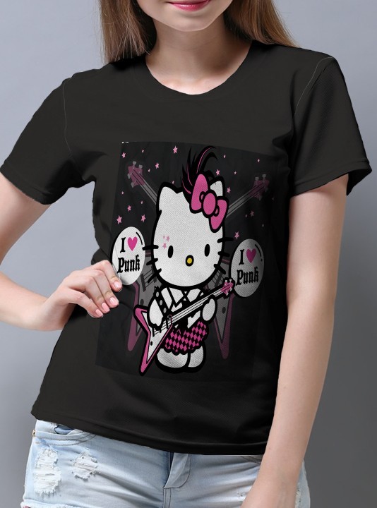hello kitty black shirt