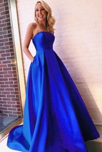 Sexy Royal Blue Homecoming Dresses with pockets Back To School Dress - $159.00