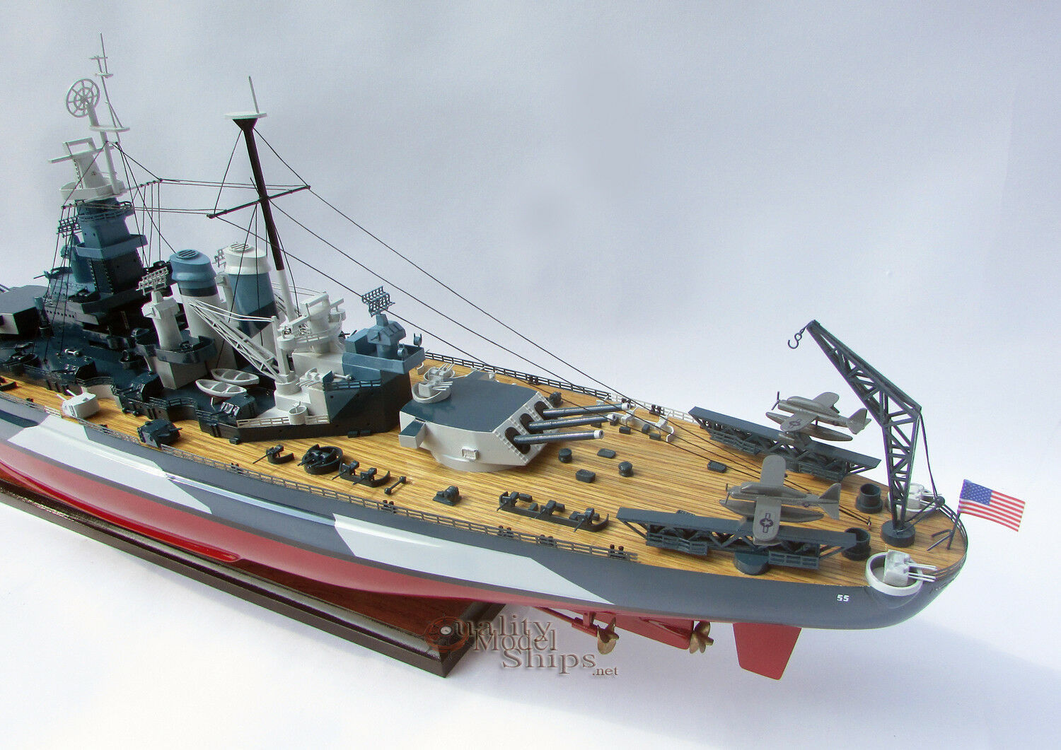 USS North Carolina (BB-55) Museum Ship Model Scale 1:220 - Models