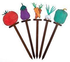 Whimsies Gardening Stake Set of 5 from Reclaimed Weathered Metal - £54.21 GBP