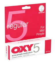 OXY 5  Mild Acne & Pimple  tubes Medication Treatment 6 Tubes X 25 GM - $52.47