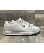 FILA Reunion Low-Profile Sneakers | White Leather | Size 8 | Womens - $23.76