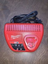 Milwaukee 48-59-2401 M12 12V Lithium Ion Battery Charger 12 Volt Red Used - $11.96