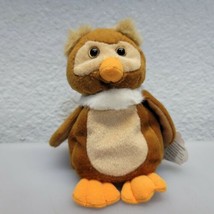 Gift Innovations Bean Sprouts OWLIVER OWL Stuffed Plush Animal 6&quot; Brown ... - $13.89