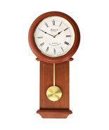 Bedford Clock Collection Olivia 24.5 Inch Cherry Wood Chiming Pendulum W... - $132.85