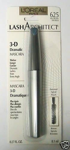 dramatic lash architect l'oreal 3d mascara DRAMATIC BROWN TRUE  L'OREAL LASH  3D ARCHITECT MASCARA